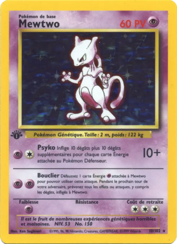 Mewtwo – carte Pokémon TCG Rare n°10