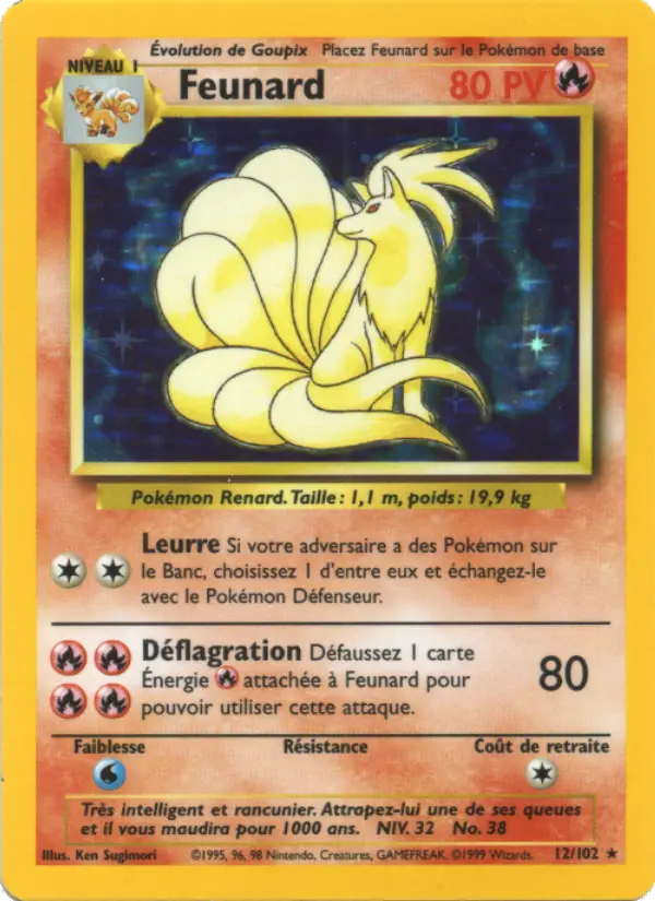 Feunard – carte Pokémon TCG Rare n°12