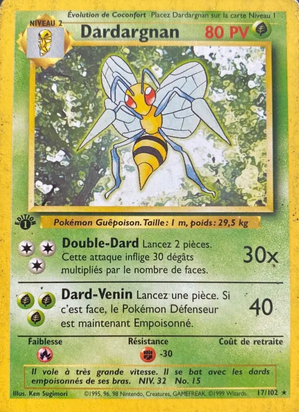 Dardargnan – carte Pokémon TCG Rare n°17