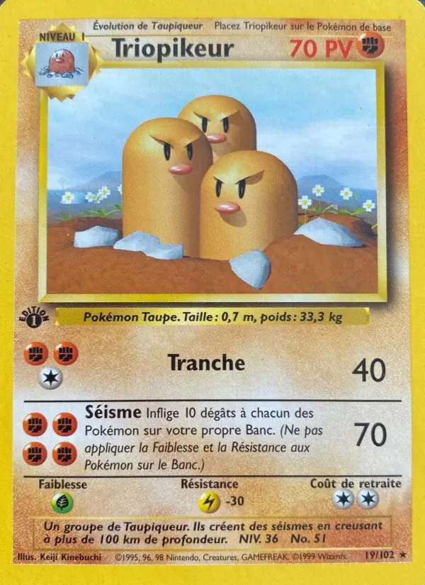 Triopikeur – carte Pokémon TCG Rare n°19
