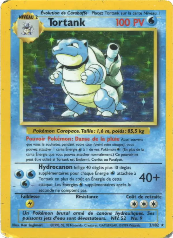 Tortank – carte Pokémon TCG Rare n°2