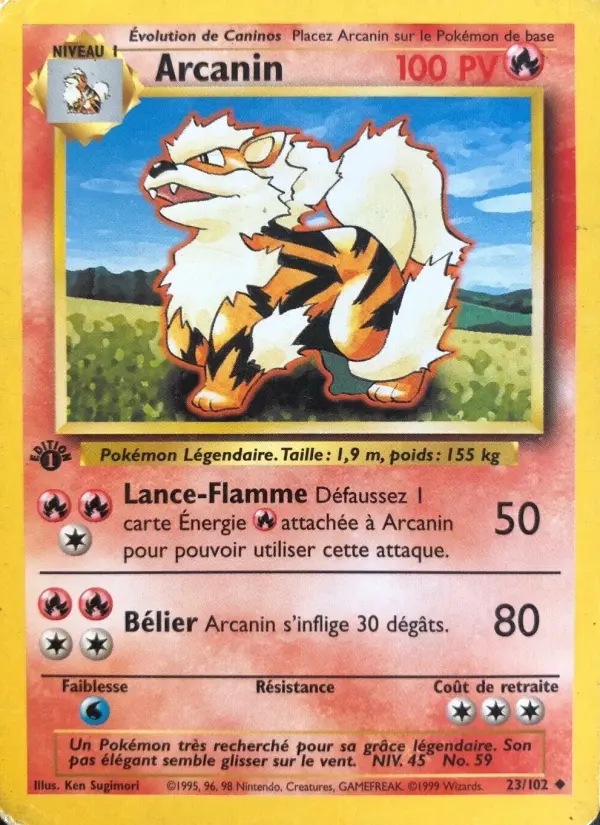 Arcanin – carte Pokémon TCG Peu Commune n°23