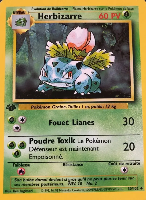 Herbizarre – carte Pokémon TCG Peu Commune n°30
