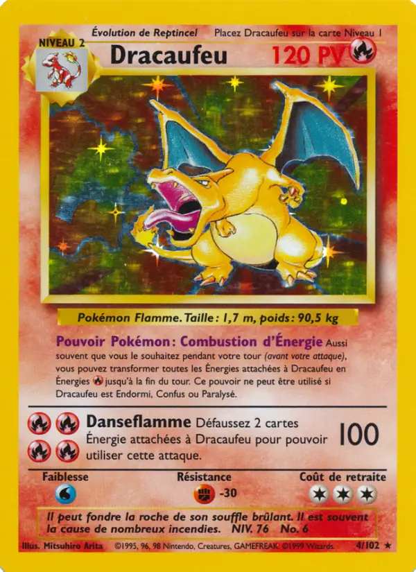 Dracaufeu – carte Pokémon TCG Rare n°4