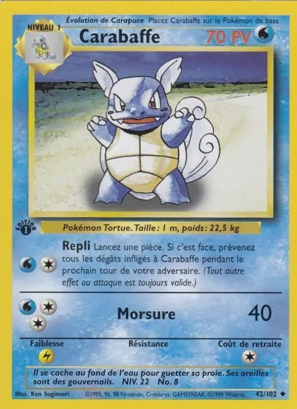 Carabaffe – carte Pokémon TCG Peu Commune n°42