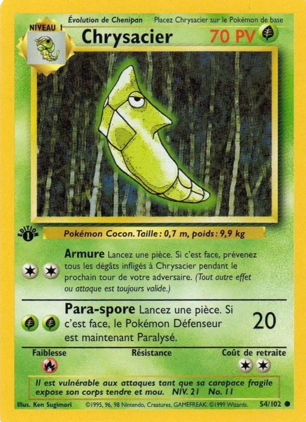 Chrysacier – carte Pokémon TCG Commune n°54