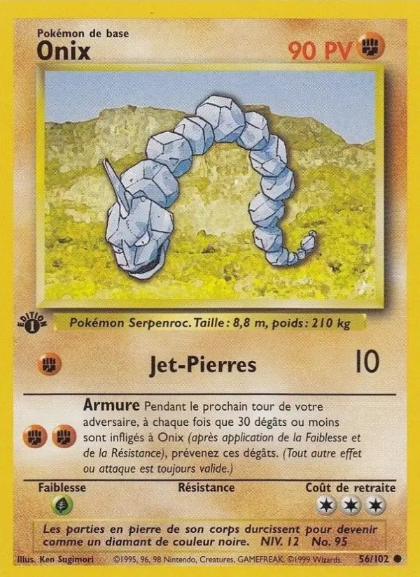 Onix – carte Pokémon TCG Commune n°56