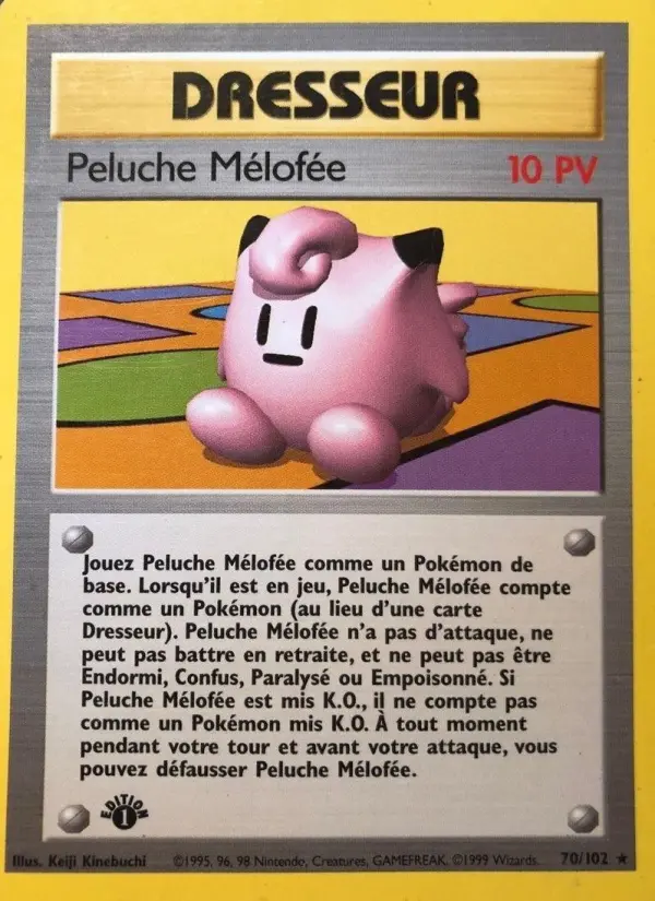 Peluche Mélofée – carte Pokémon TCG Rare n°70