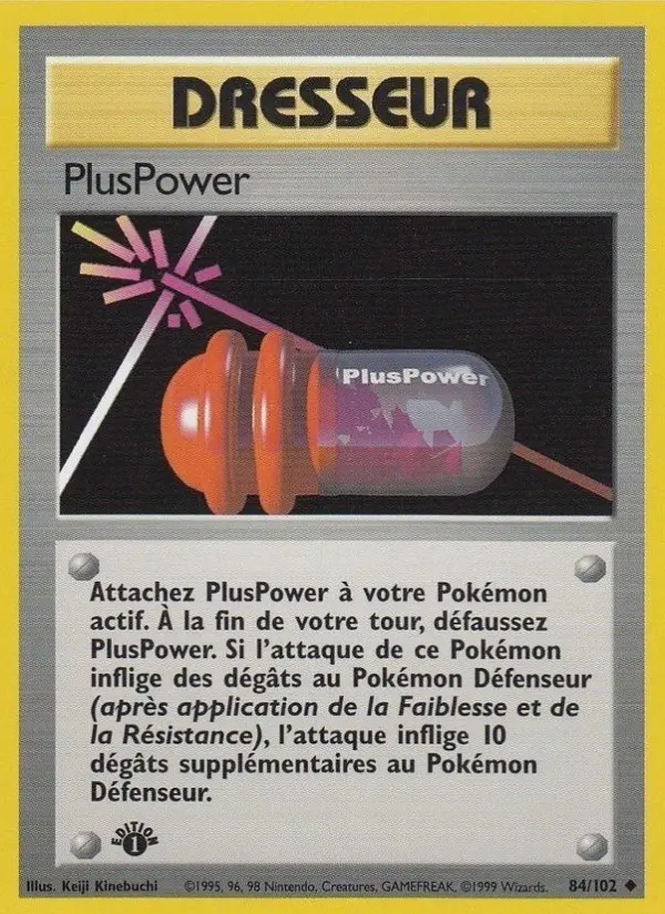 PlusPower – carte Pokémon TCG Peu Commune n°84