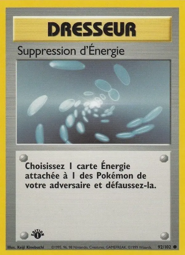Suppression d'Énergie – carte Pokémon TCG Commune n°92