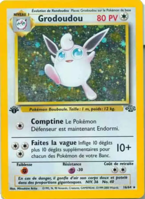 Grodoudou – carte Pokémon TCG Rare n°16