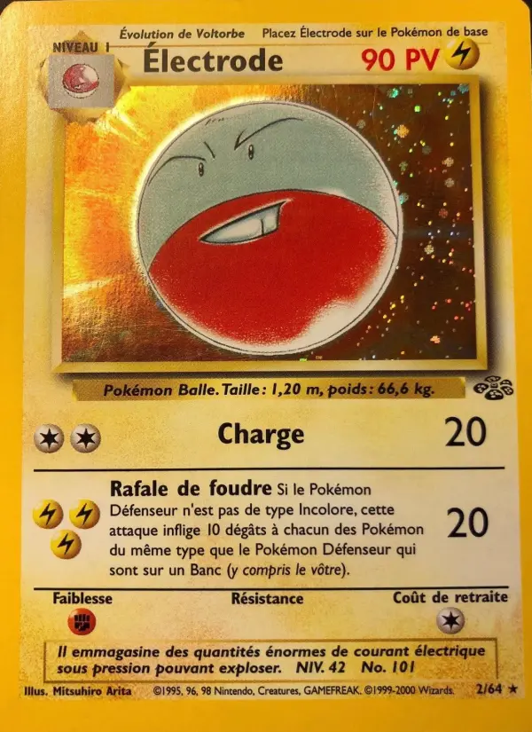 Électrode – carte Pokémon TCG Rare n°2
