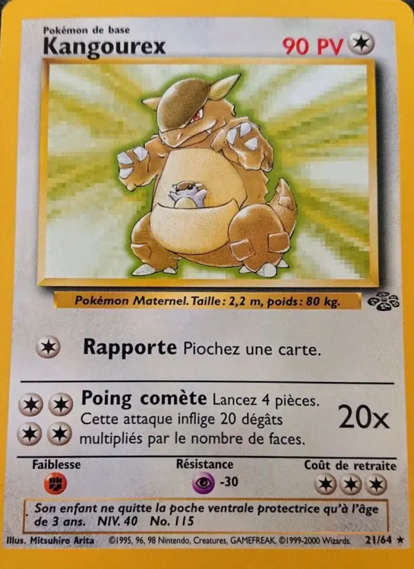 Kangourex – carte Pokémon TCG Rare n°21