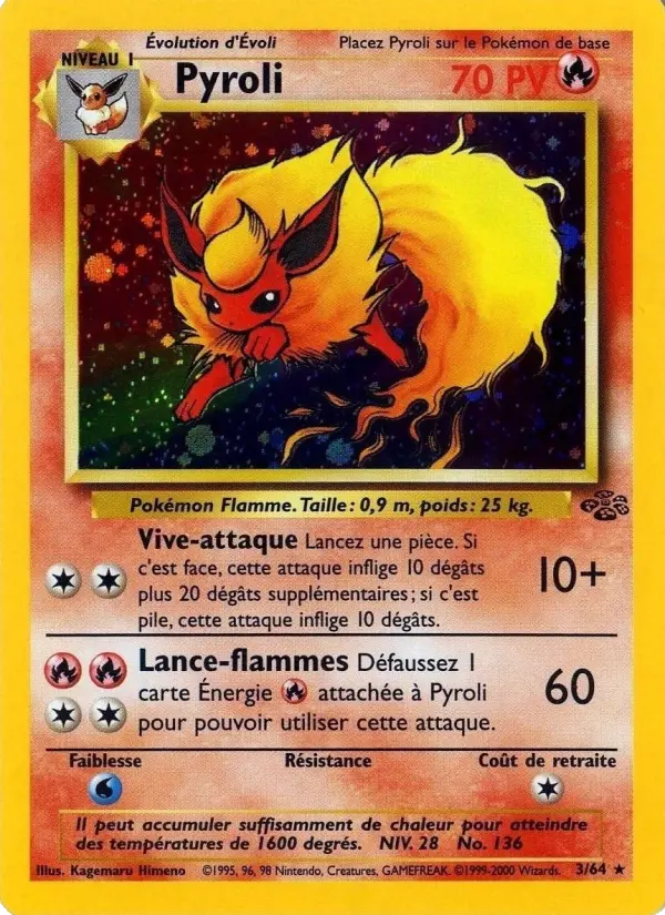 Pyroli – carte Pokémon TCG Rare n°3