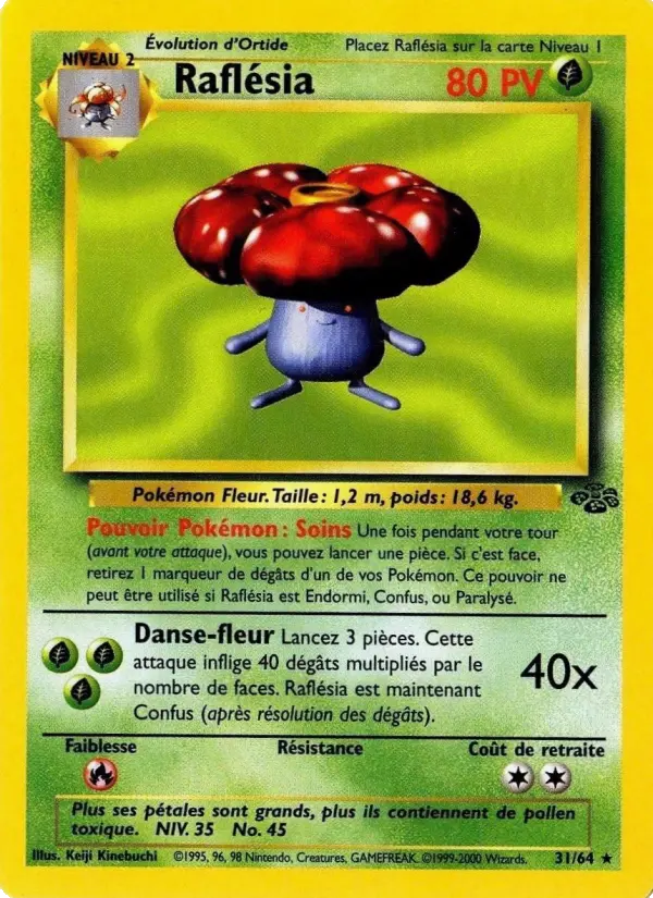 Raflésia – carte Pokémon TCG Rare n°31