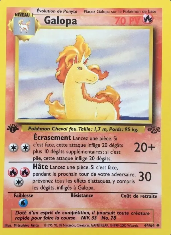 Galopa – carte Pokémon TCG Peu Commune n°44