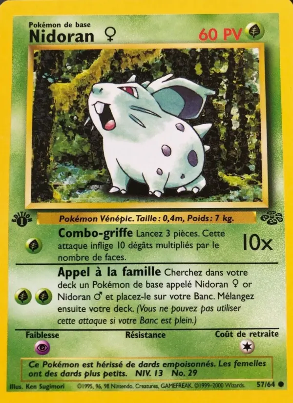 Nidoran ♀ – carte Pokémon TCG Commune n°57