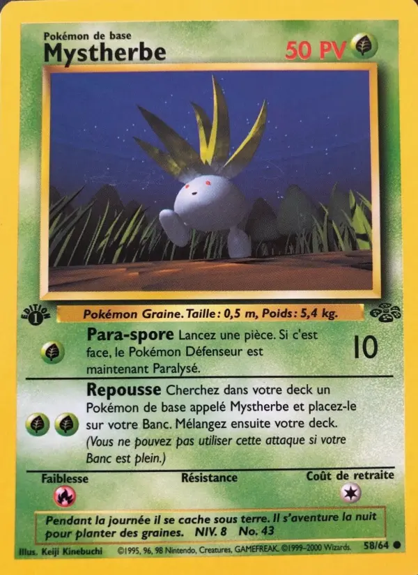 Mystherbe – carte Pokémon TCG Commune n°58