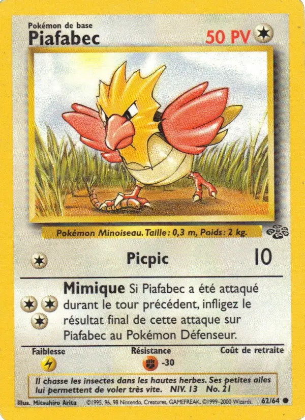 Piafabec – carte Pokémon TCG Commune n°62