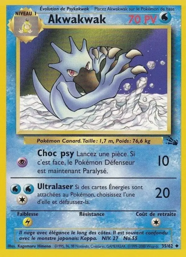 Akwakwak – carte Pokémon TCG Peu Commune n°35