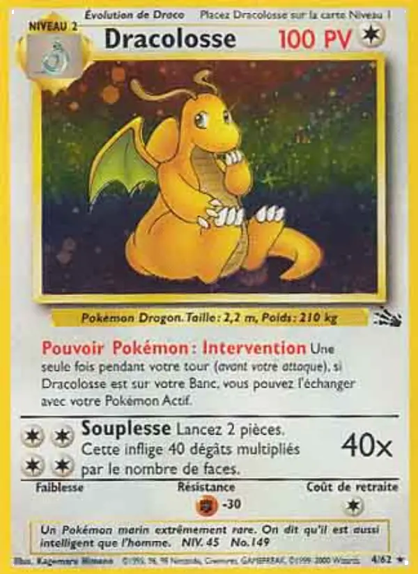 Dracolosse – carte Pokémon TCG Rare n°4