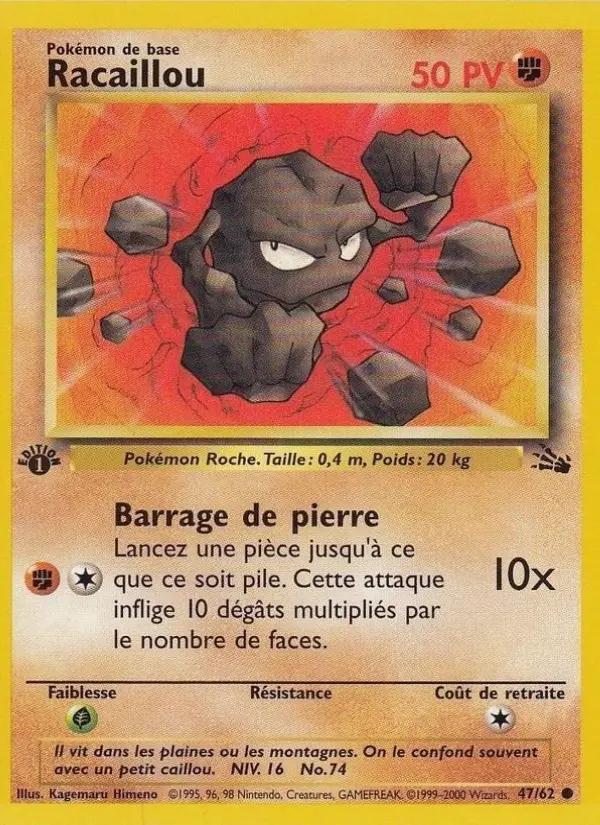 Racaillou – carte Pokémon TCG Commune n°47