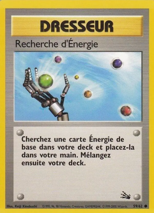 Recherche d'Énergie – carte Pokémon TCG Commune n°59