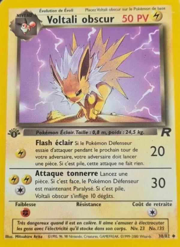 Voltali obscur – carte Pokémon TCG Peu Commune n°38
