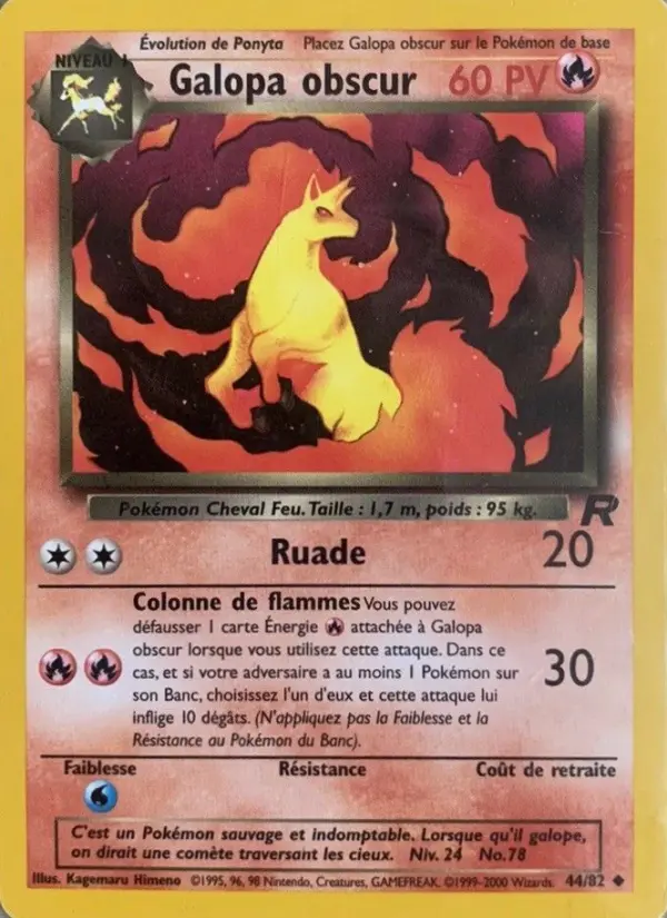 Galopa obscur – carte Pokémon TCG Peu Commune n°44