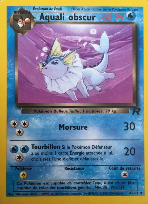 Aquali obscur – carte Pokémon TCG Peu Commune n°45