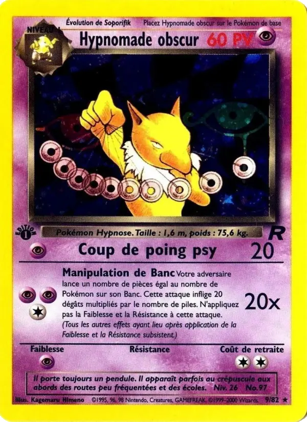 Hypnomade obscur – carte Pokémon TCG Rare n°9