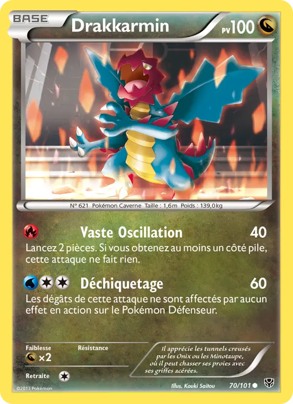 Drakkarmin – carte Pokémon TCG Commune n°70