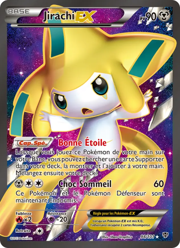 Jirachi EX – carte Pokémon TCG Ultra Rare n°98
