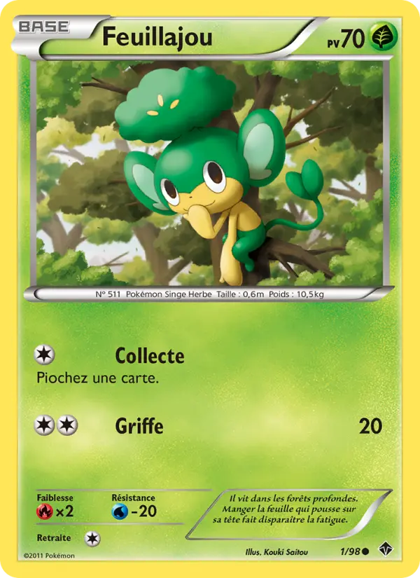 Feuillajou – carte Pokémon TCG Commune n°1