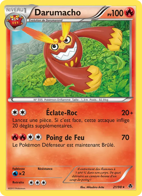 Darumacho – carte Pokémon TCG Rare n°21