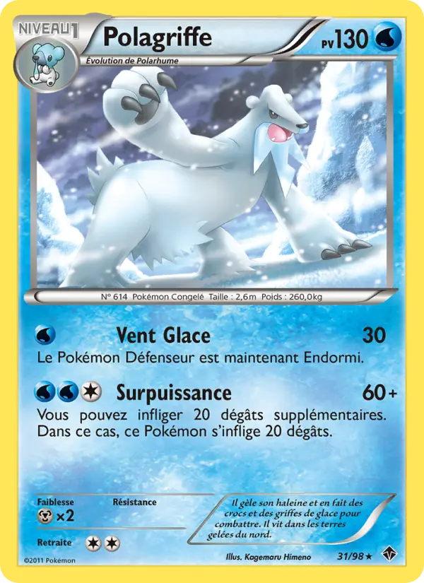 Polagriffe – carte Pokémon TCG Rare n°31