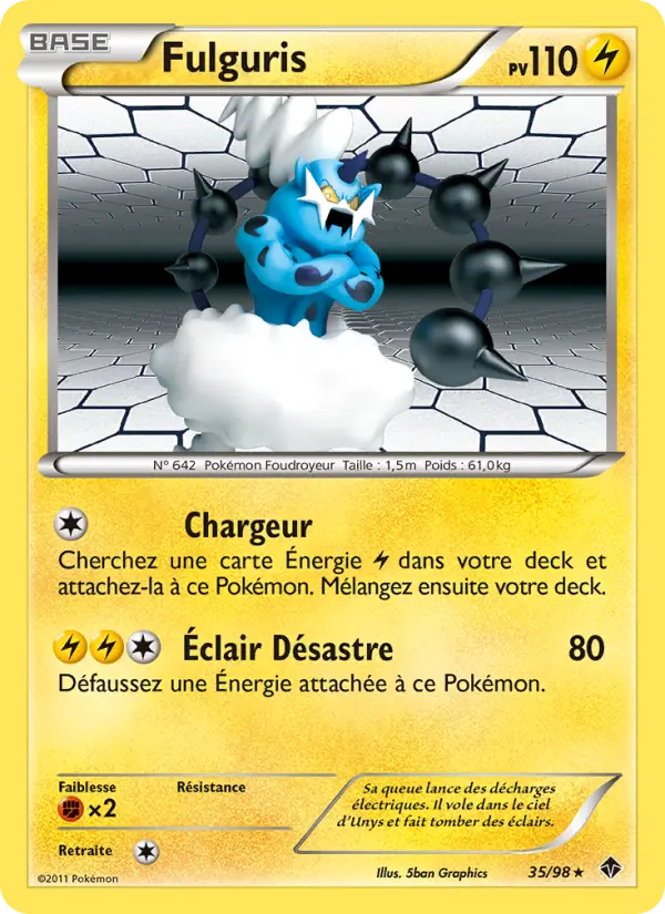 Fulguris – carte Pokémon TCG Rare n°35