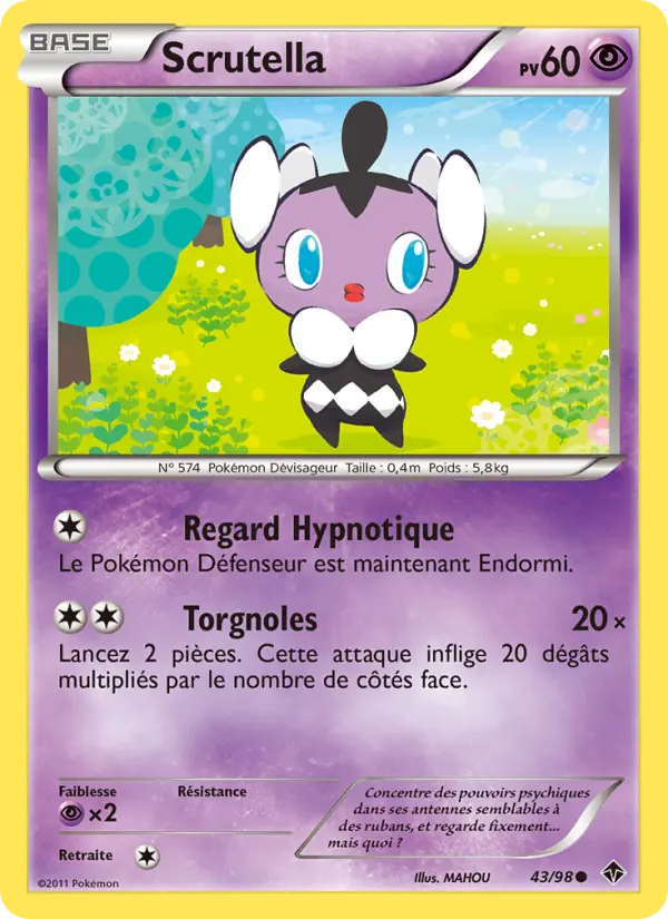 Scrutella – carte Pokémon TCG Commune n°43