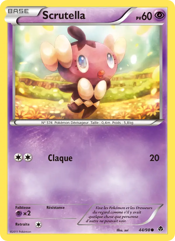 Scrutella – carte Pokémon TCG Commune n°44