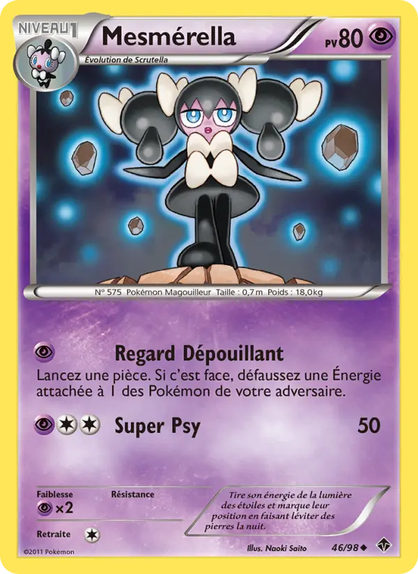 Mesmérella – carte Pokémon TCG Peu Commune n°46