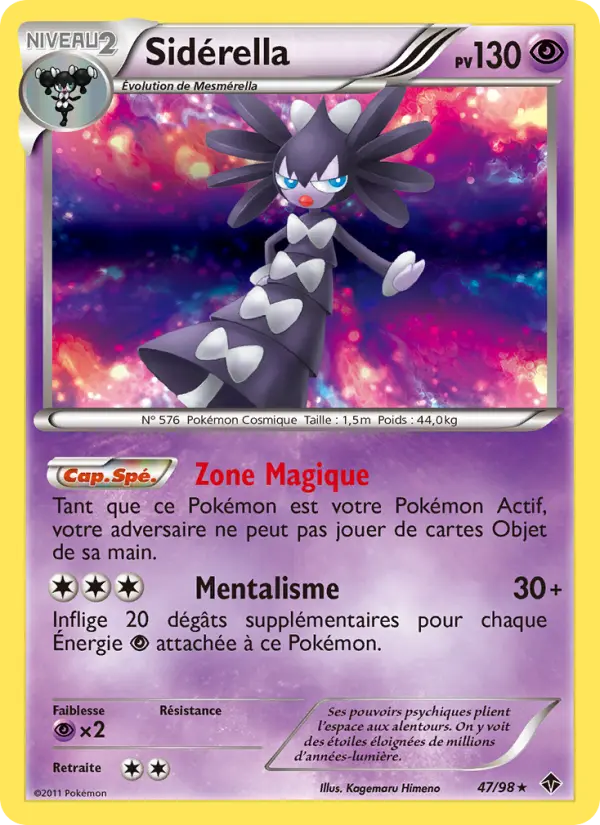 Sidérella – carte Pokémon TCG Rare n°47