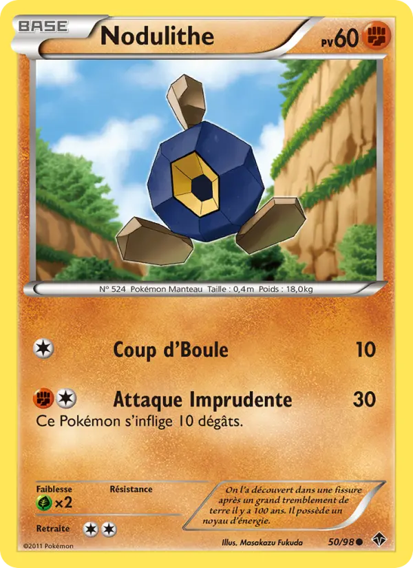 Nodulithe – carte Pokémon TCG Commune n°50