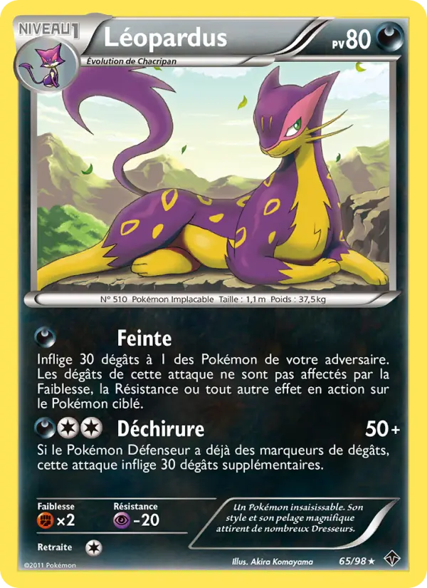 Léopardus – carte Pokémon TCG Rare n°65