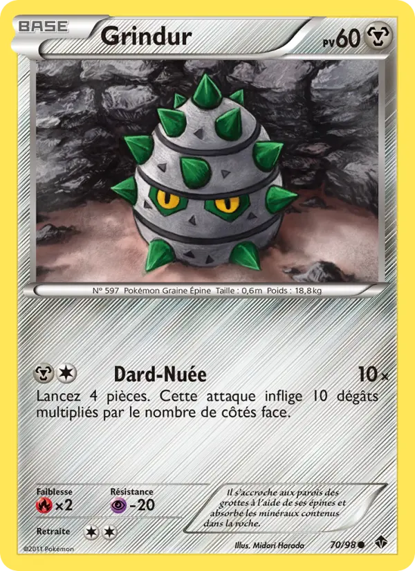 Grindur – carte Pokémon TCG Commune n°70