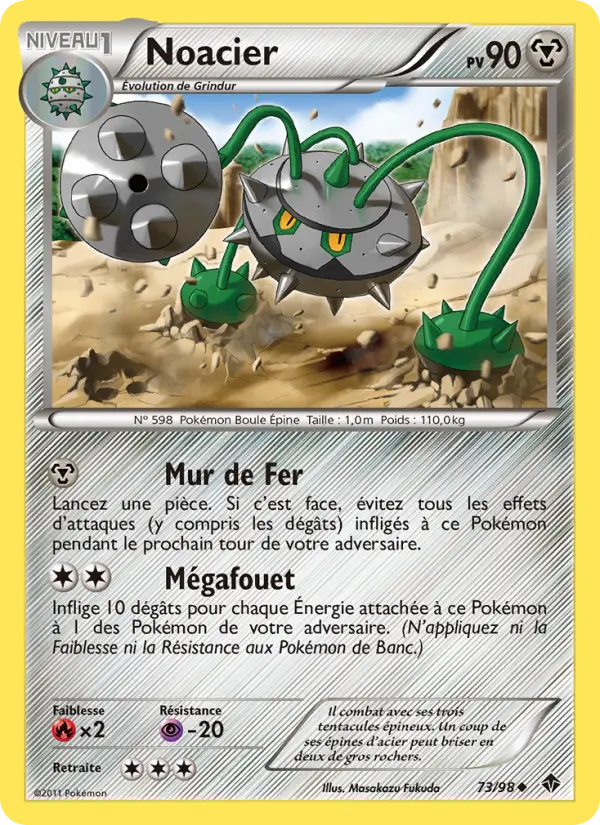 Noacier – carte Pokémon TCG Peu Commune n°73