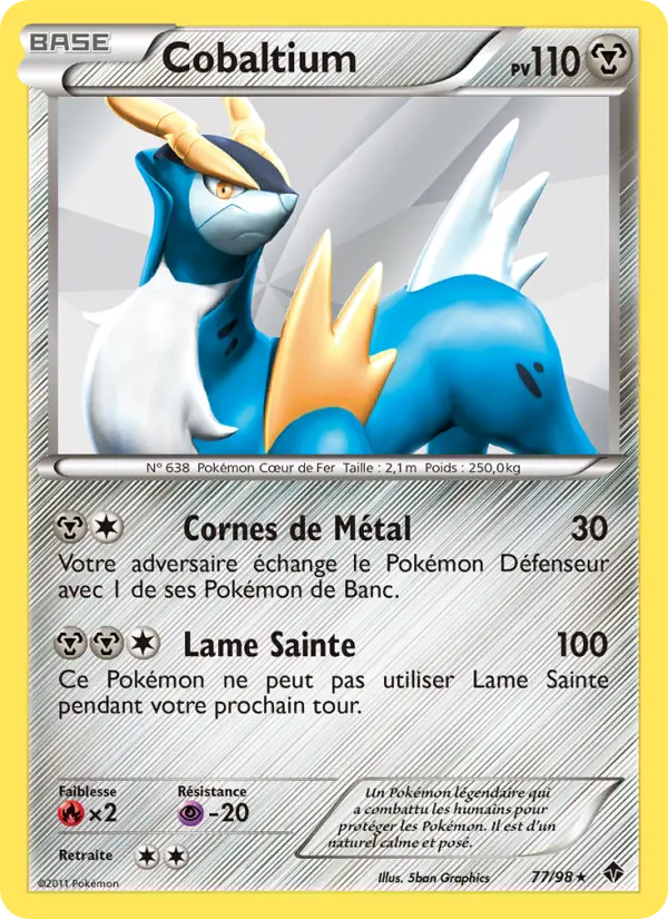 Cobaltium – carte Pokémon TCG Rare n°77
