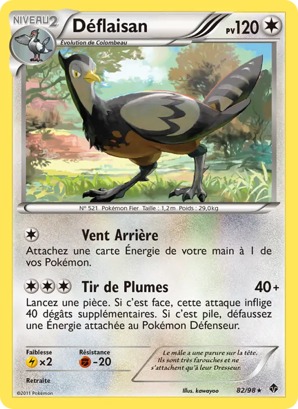 Déflaisan – carte Pokémon TCG Rare n°82
