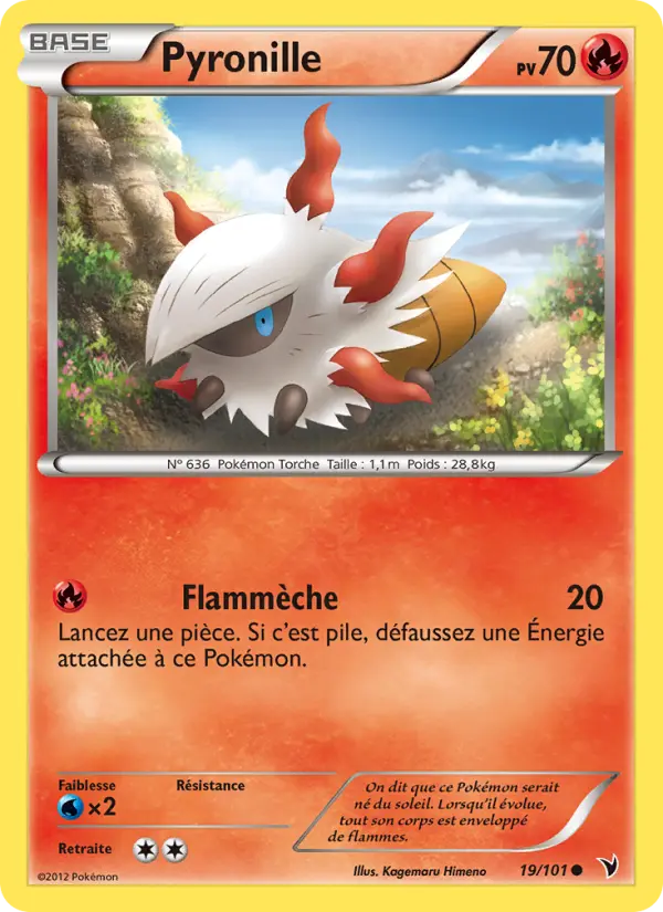 Pyronille – carte Pokémon TCG Commune n°19