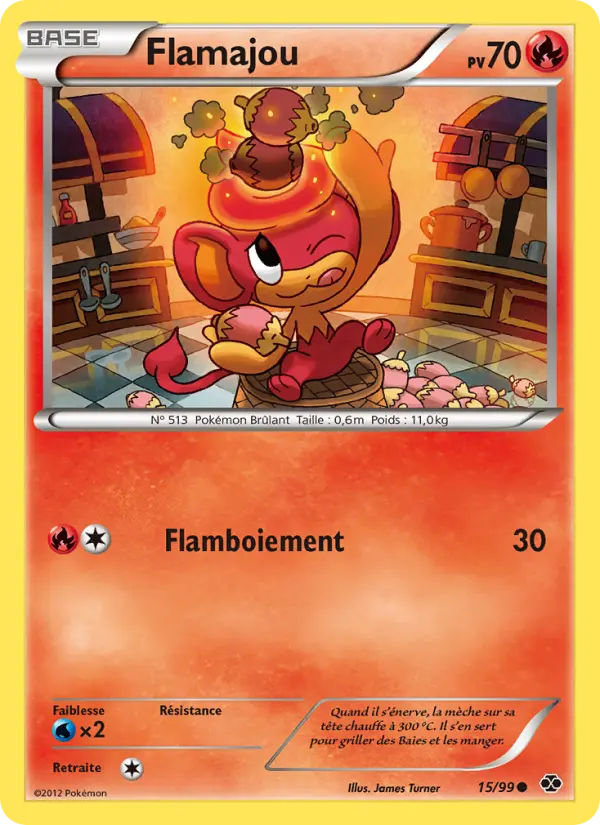 Flamajou – carte Pokémon TCG Commune n°15