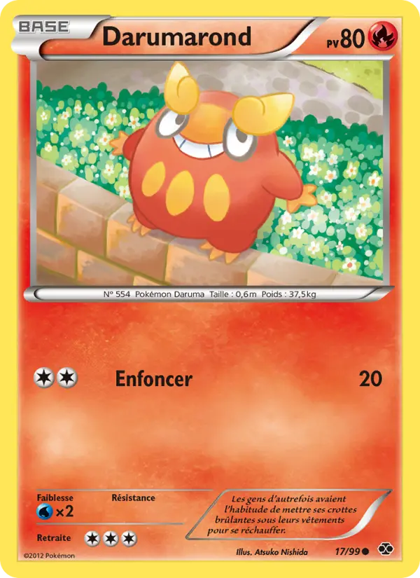 Darumarond – carte Pokémon TCG Commune n°17